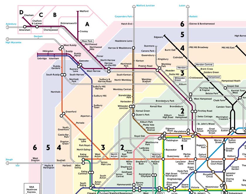 cartina metro di londra